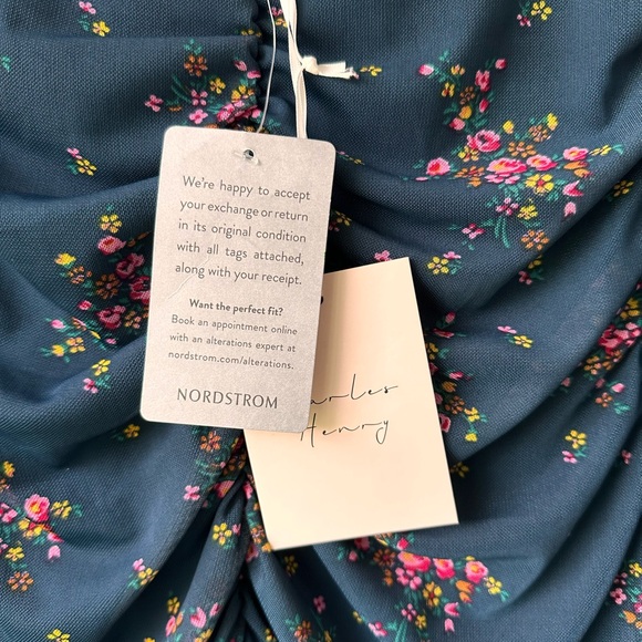 Charles Henry Floral Ruched Dress NWT - Picture 12 of 14